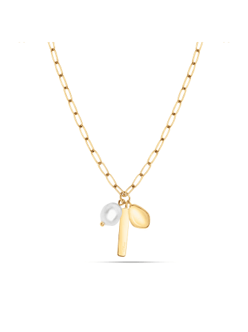 s.Oliver Kette Tag and Pearl in gold