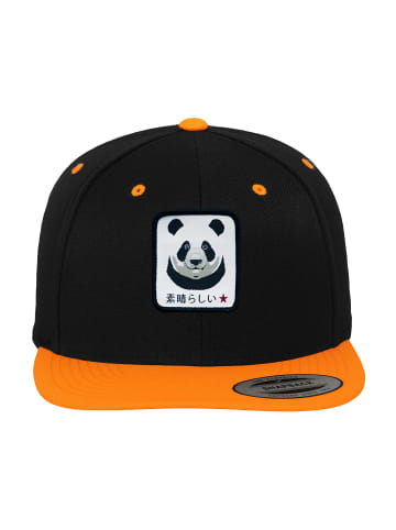 F4NT4STIC Snapback Cap Panda in blk_neonorange