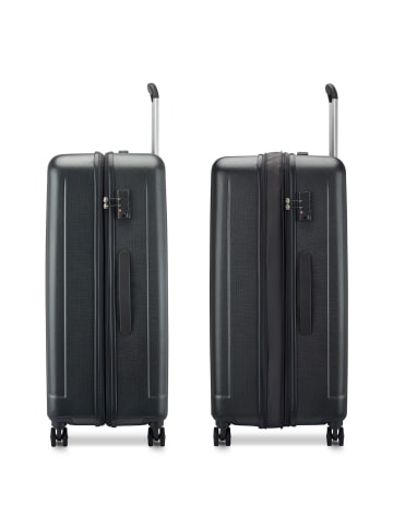 Roncato Kinetic 2.0 4 Rollen Trolley 76 cm mit Dehnfalte in nero