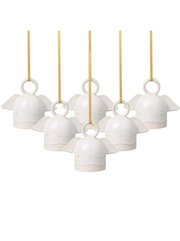 like. by Villeroy & Boch 6er Set Ornamente Engel Winter Glow in beige
