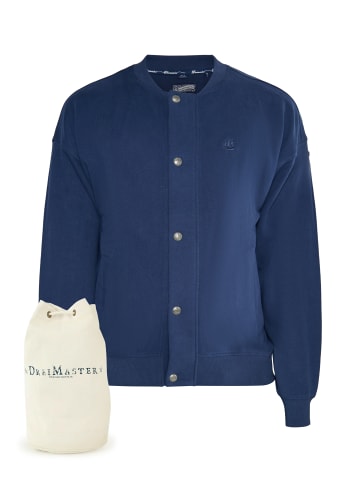 DreiMaster Vintage Sweatjacke + Shopping Bag - Set in Marine