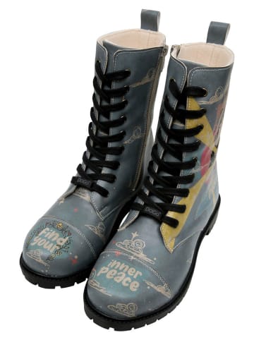 Dogo Zipsy Boots - Find Your Inner Peace 36 in Blau