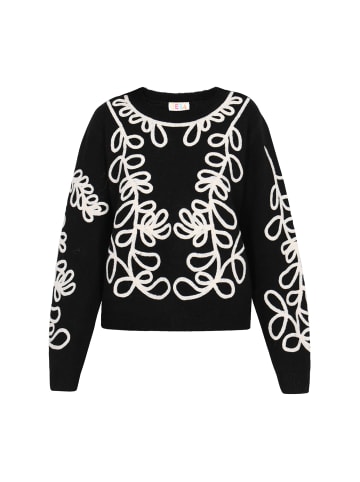 IZIA Women Sweater in black white