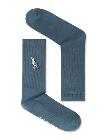 GreenBomb Socken Animal Seagull in Blauer Stein