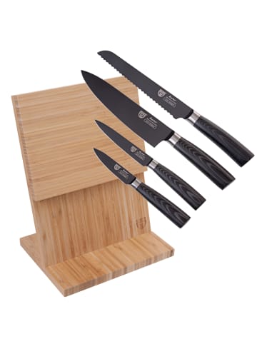 GRÄWE Messerhalter mit Messerset KURO BAMBOO / KURO in schwarz