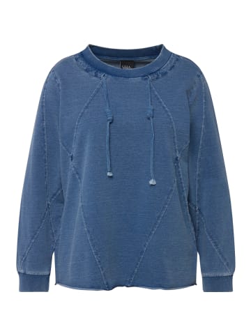 Ulla Popken Sweatshirt in blue denim