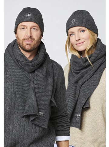 Polo Sylt Strickmütze mit gesticktem Label-Symbol in Schwarz