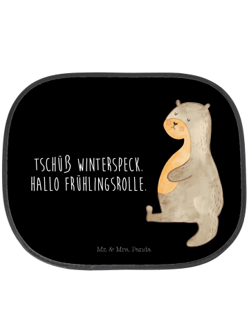 Mr. & Mrs. Panda Sonnenschutz Auto Otter Bauch mit Spruch in Schwarz