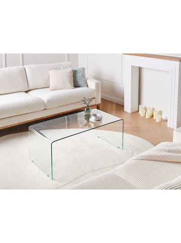 Beliani Couchtisch KENDALL in Transparent - (W) 50 x (H) 40 x (L) 100 cm