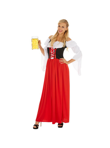 tectake Schönes Dirndl, schwarz/rot