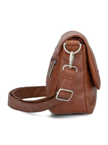 Zwei Mademoiselle.M Messenger 33 cm Laptopfach in cognac