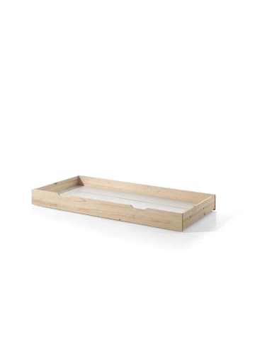 58 aufm Kessel HAUSBETT Kandace 90x200 Kiefer massiv natur mit Dachaufbau & Schublade