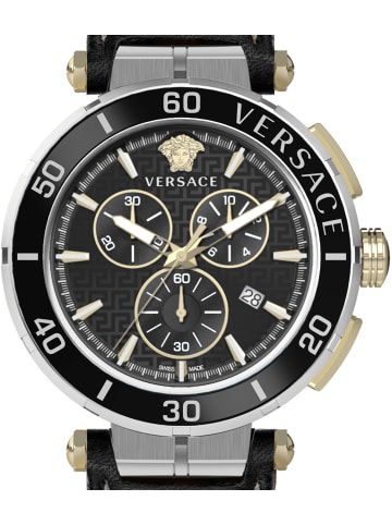 Versace Versace Herren Armbanduhr GRECA 45mm in schwarz