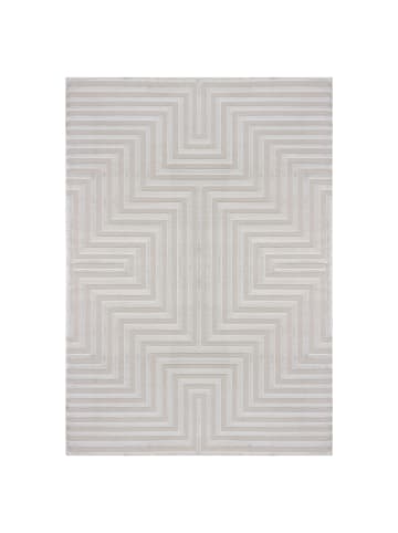 KADIMA DESIGN Teppich Kurzflor Waschbar 3D ILLER Strapazierfähig OEKO-TEX in Silber