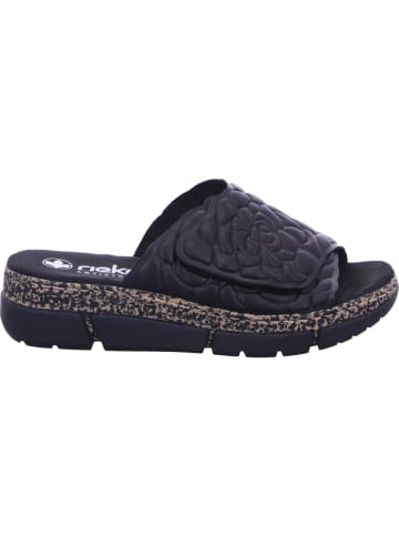 rieker Pantoletten in schwarz