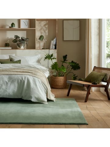 KADIMA DESIGN Kurzflor-Teppich Pflegeleicht BLITH Strapazierfähig Wohnzimmer in Grün