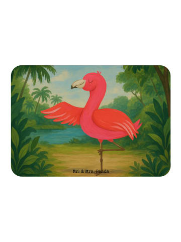 Mr. & Mrs. Panda magnet Flamingo Yoga Design ohne Spruch in Weiß