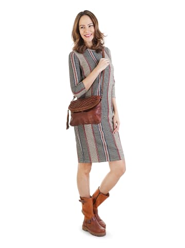 Samantha Look Umhängetasche echt Leder in cognac