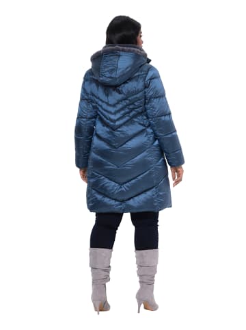 Ulla Popken Mantel in graublau