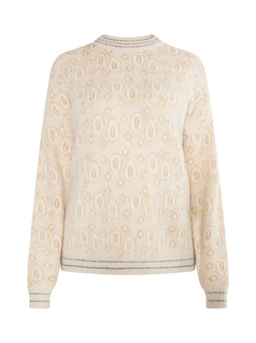 usha FESTIVAL Damen Strick Pullover in Beige Mehrfarbig