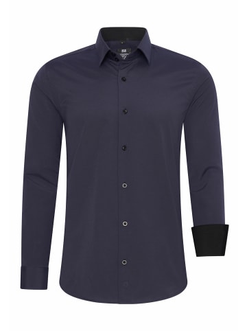 Rusty Neal Business Hemd Slim Fit Premium Cotton-Stretch in Navy