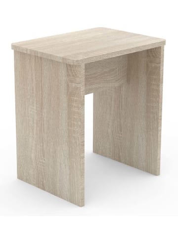 ebuy24 Schemel Esal anthrazit Eiche 40 x 30 cm