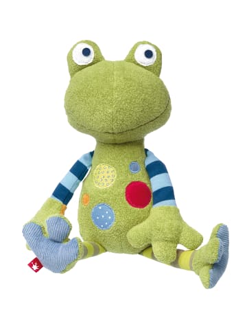 Sigikid Kuscheltier Frosch Patchwork Sweety in grün/bunt