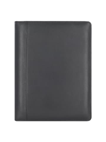 Alassio Bosa Schreibmappe Leder 35 cm in schwarz