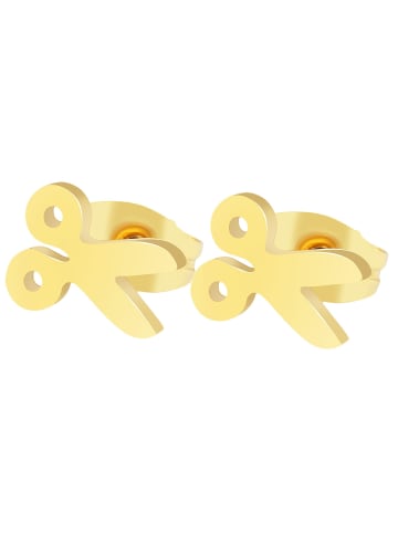 Adeliás Unisex Ohrringe – Ohrstecker aus Edelstahl in gold