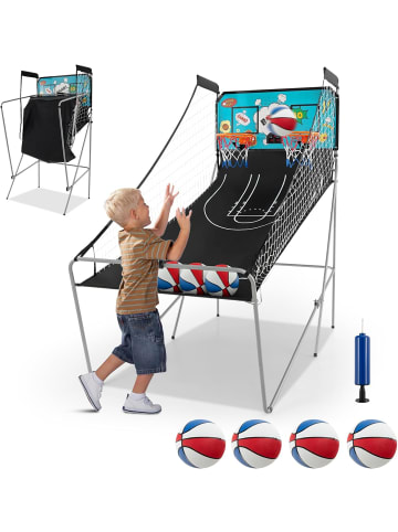 COSTWAY Basketball Automat inkl. 4 Bällen in Grün