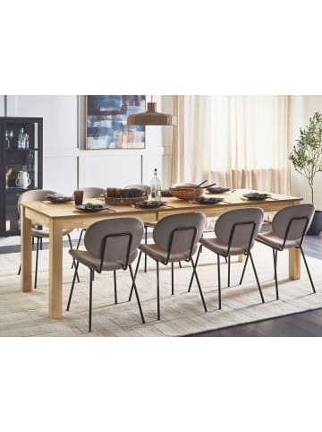 Beliani Esszimmertisch MADURA in Braun - (W) 90 x (H) 76 x (L) 160 cm