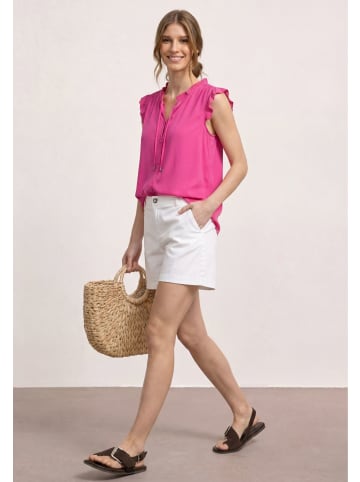 Street One LTD QR buttoned Bluse Top in Magenta Dream