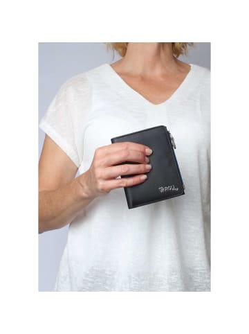 VARGU Echtleder Geldbörse ADA 1-A in black - grey