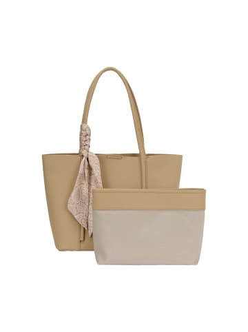 Usha Women 2-In-1 Tote Bag Set in Light Khaki