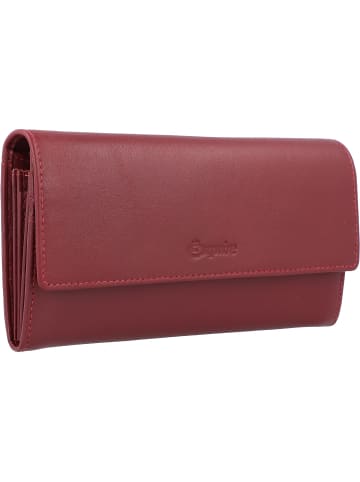 Esquire Peru Geldbörse RFID Leder 18,5 cm rot