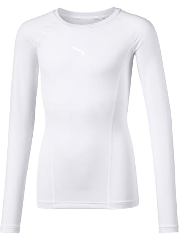 Puma T-Shirt "LIGA Baselayer Tee Longsleeve Jr" in Weiß