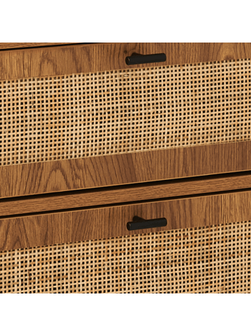 CALICOSY Kommode ALIA in Helles Holz - (W) 80  x (H) 79  x (L) 39  cm
