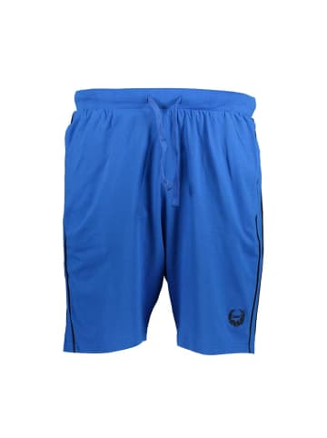 GianMarco Venturi Blaue Baumwoll-Jogging-Shorts