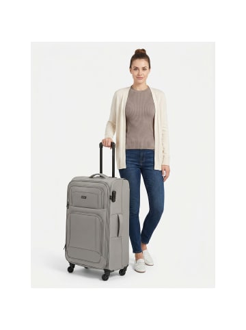 Smartbox Edition 04 4 Rollen Trolley 78 cm mit Dehnfalte in taupe grey