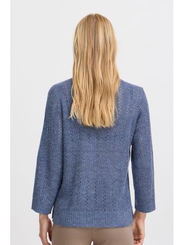 Fransa Strickpullover FRERETTA PU 7 20614326 modischer Strickpullover in Blau