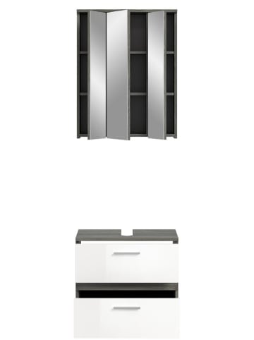 ebuy24 Badmöbelset Blake Weiß 60 x 34 cm