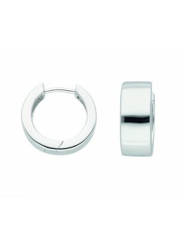 Adeliás Damen 925 Silber Ohrringe / Creolen Ø 16,5 mm in silber