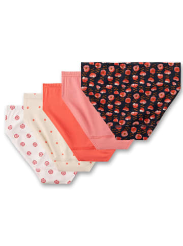 Sanetta Slip 5er Pack in Weiß/Orange/Schwarz