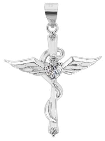 Adeliás Unisex Anhänger – Kreuzanhänger aus 925 Silber in silber