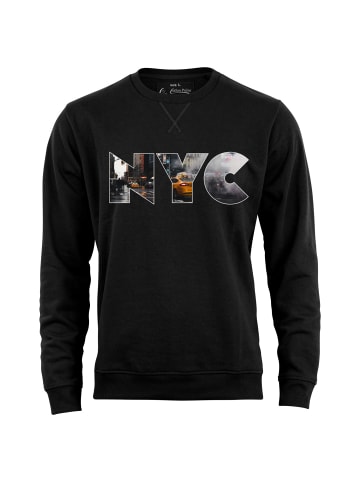 Cotton Prime® Skyline Sweatshirt "New York" - Weltenbummler Kollektion in Schwarz