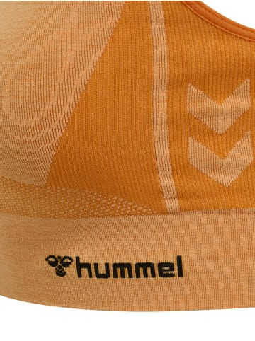 Hummel Hummel Top Hmlclea Yoga Damen Atmungsaktiv Feuchtigkeitsabsorbierenden Nahtlosen in BLAZING ORANGE/CARROT CURL MELANGE