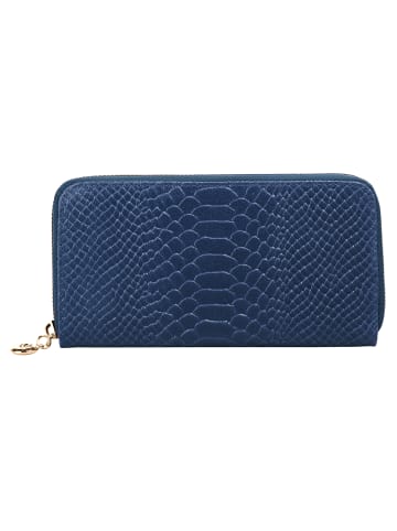 Cluty Geldbörse echt Leder in blau