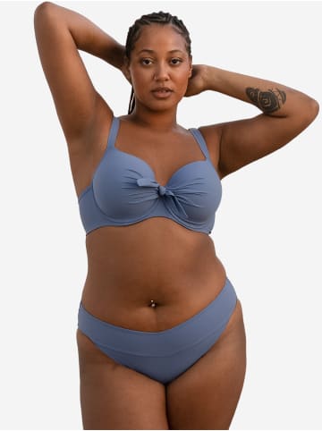 SugarShape Schalen-Bikini-Top Valencia in blue-grey swim