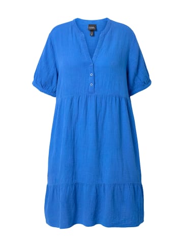 Ulla Popken Hemdblusenkleid in petrolblau