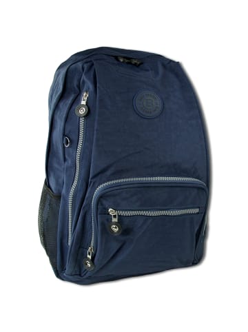 Bag Street Freizeitrucksack, Sportrucksack Nylon blau ca. 25cm breit ca. 43cm hoch